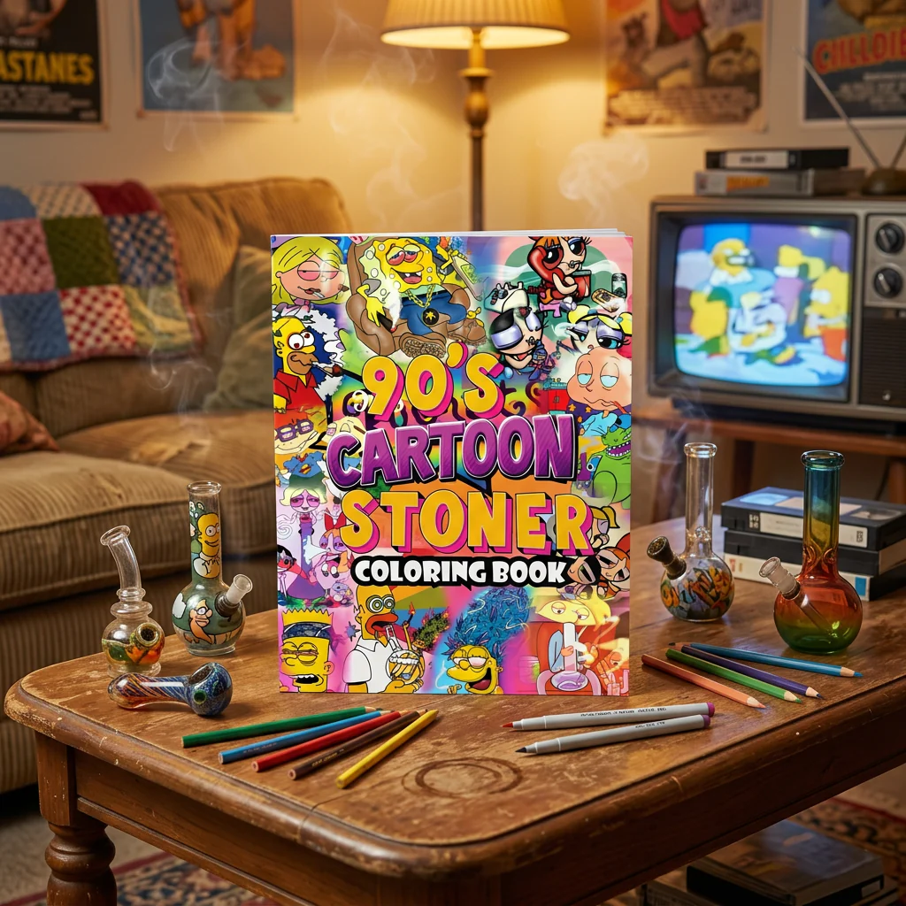 90's Cartoōn Stoner Coloring Book